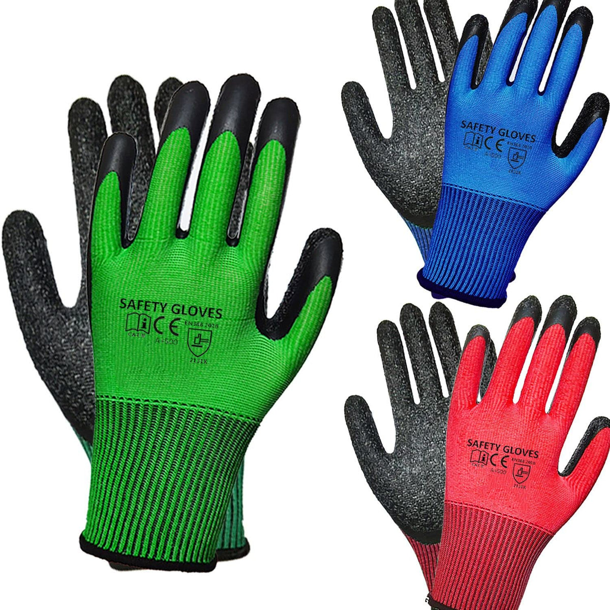 3 Pairs Gardening Gloves Superior Grip Work Gloves Durable Comfortable Breathable Multipurpose for Gardening Construction, Logistics,Warehousing,Landscaping (3Pairs Medium)