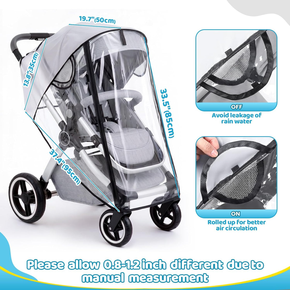 Orzbow Universal Rain Cover, Easy Access Door