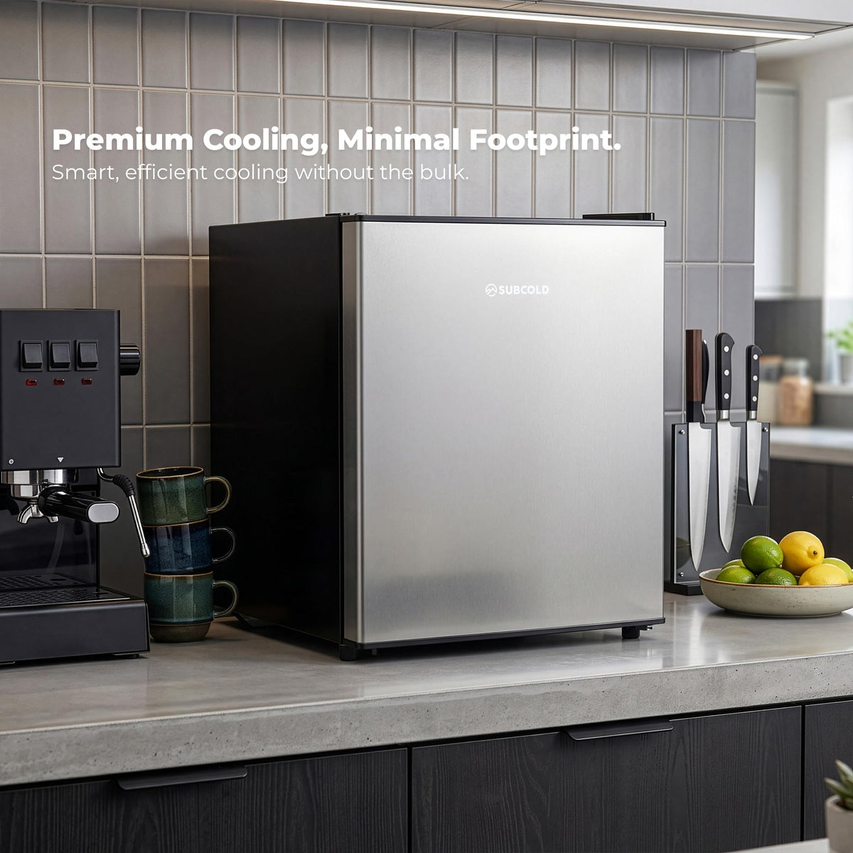 Subcold Cave35 Beer Fridge | 35L | 0-8°C | LED | Stainless Steel Door