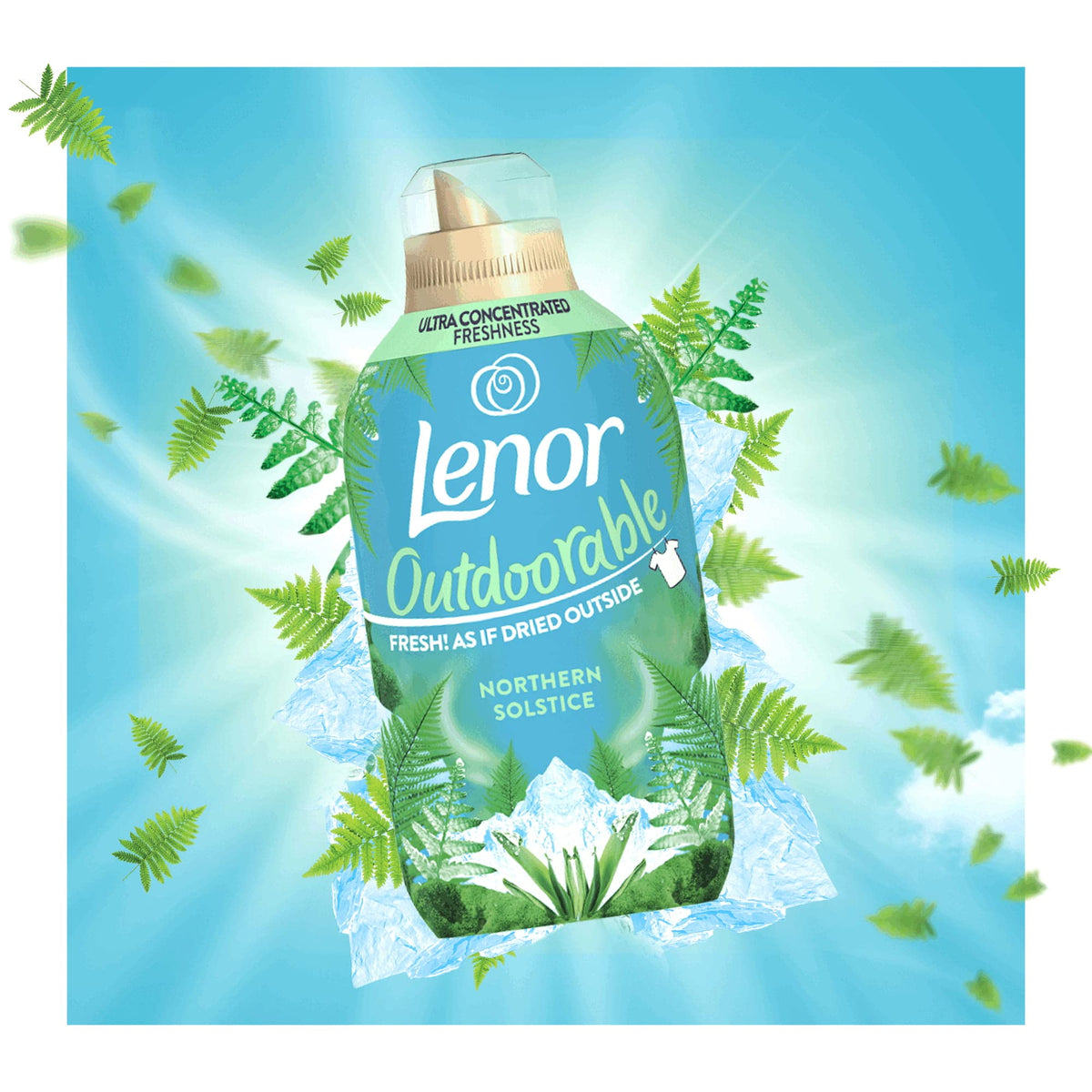 Lenor Outdoorable Fabric Conditioner 424 Washes (8x53), 8x742ml, Northern Solstice - Ultra Concentrated Freshness