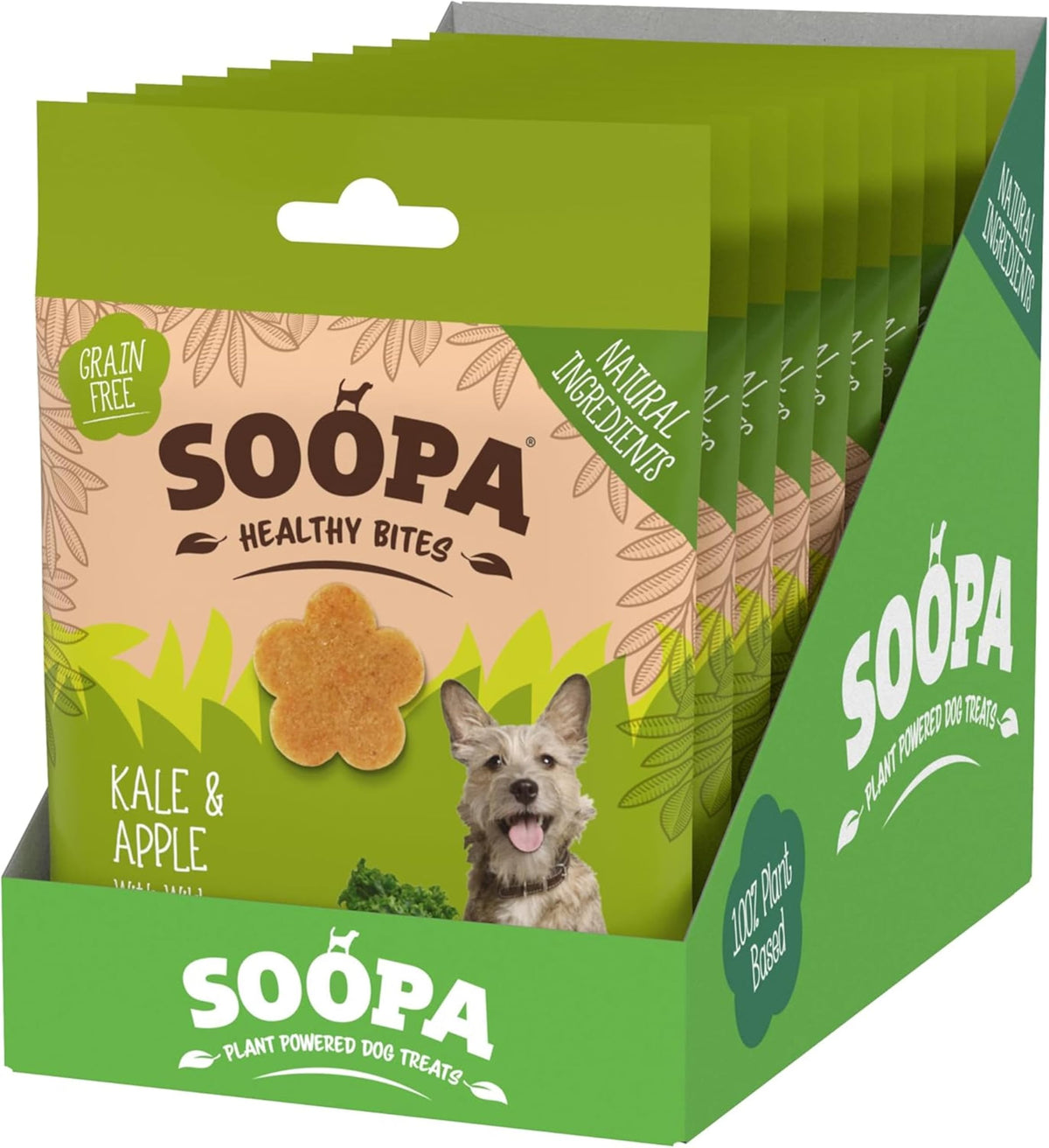 Soopa Strawberry Dog-Quiri Healthy Bites, Dog Training Treats, 50 g, 1-Pack