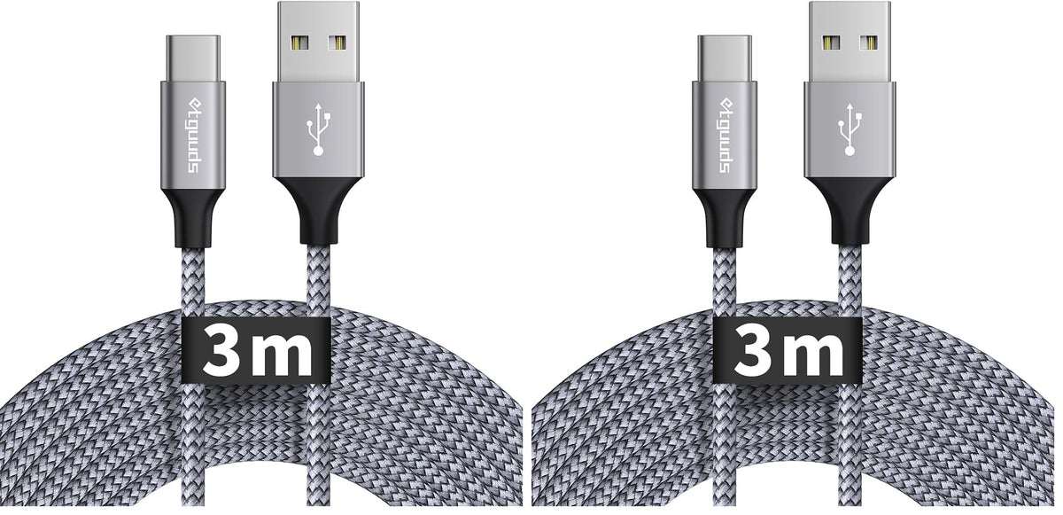 etguuds Extra-Long USB C Charger Cable 3M, USB A to USB C Cable