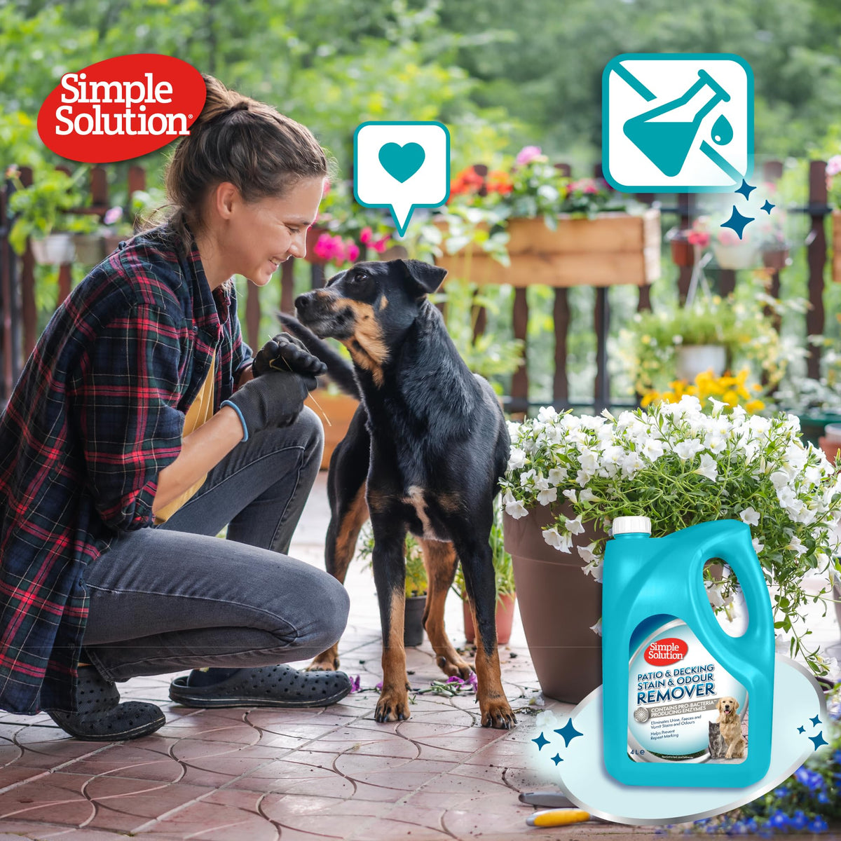 Simple Solution Pet Stain and Odour Remover for Cats 4 litre