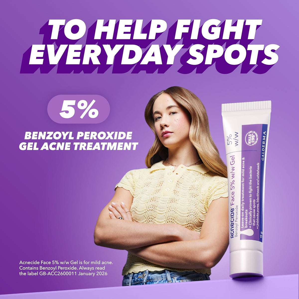 Acnecide Face Gel 5% Benzoyl Peroxide 15g