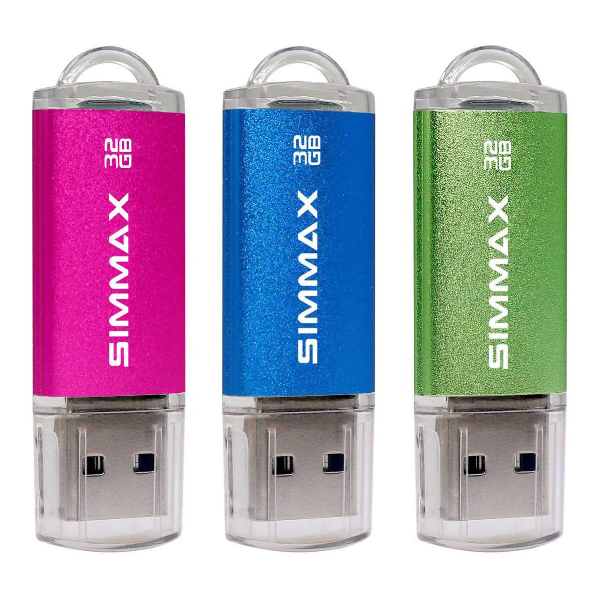 SIMMAX 32GB Memory Stick USB 2.0 Flash Drives Swivel Thumb Drive Pen Drive (32GB Purple)