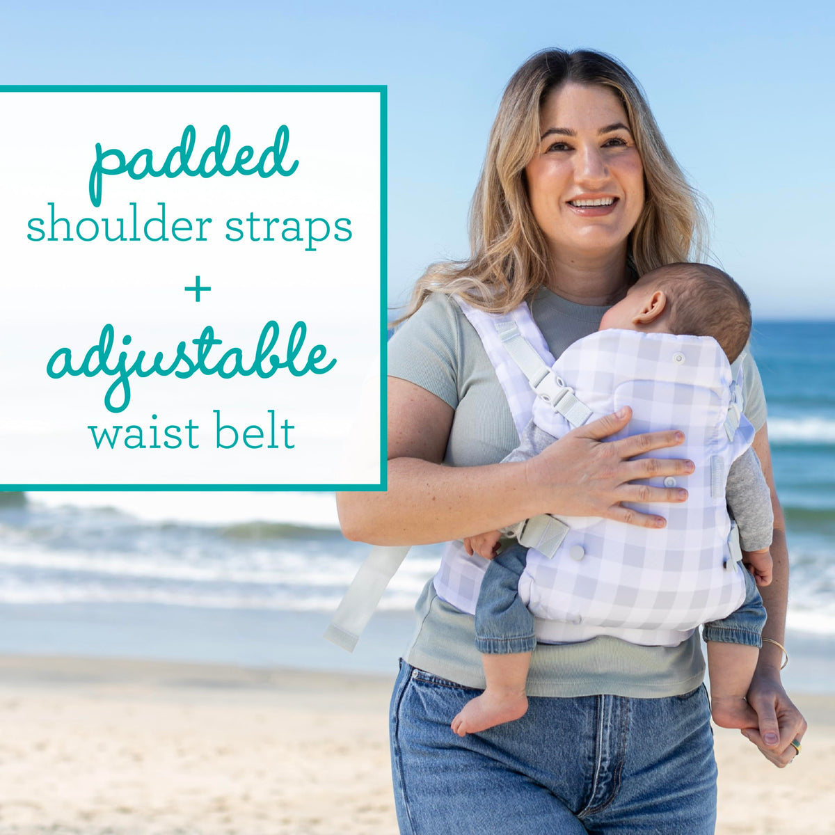 Infantino Flip Advanced 4-in-1 Baby Carrier - Ergonomic, Convertible, Face-in and Face-Out Front and Back Baby Carrier for Newborn to Toddler 3,6-14,5kg, Grey