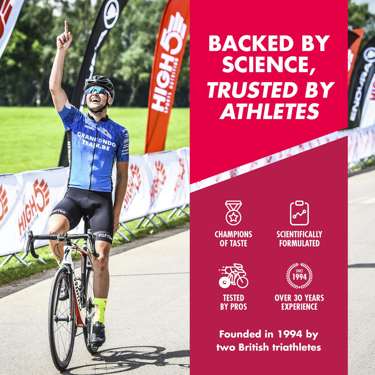 HIGH5 Energy Gels, Running Gel for Fast & Sustained Energy, Mixed, 8 x 40g