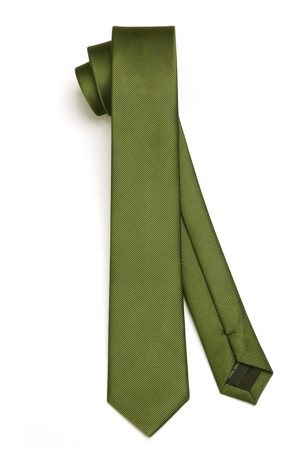 HISDERN Skinny Tie Solid Color 6cm Slim Ties for Men Wedding Classic Formal Business Necktie