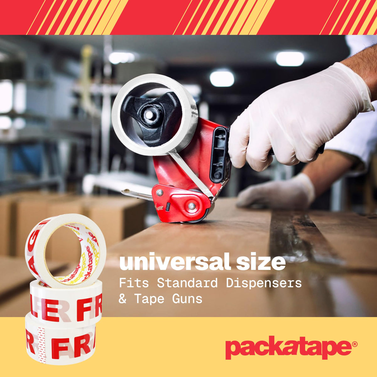 Packatape - 6 Rolls Per Pack 48MM x 66M Brown Packaging Tape for Parcels and Boxes. This 6 rolls pack of Heavy Duty Brown Packing Tape Provides a Strong, Secure and Sticky Seal for your Boxes