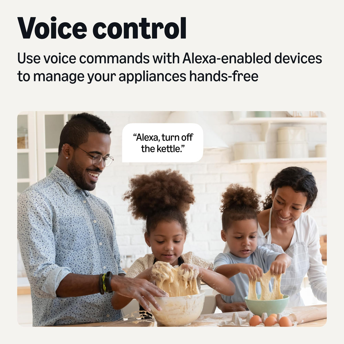Amazon Basics Single Outlet Indoor Wi-Fi Smart Plug, works with Alexa only, 1 Pack, White, UK