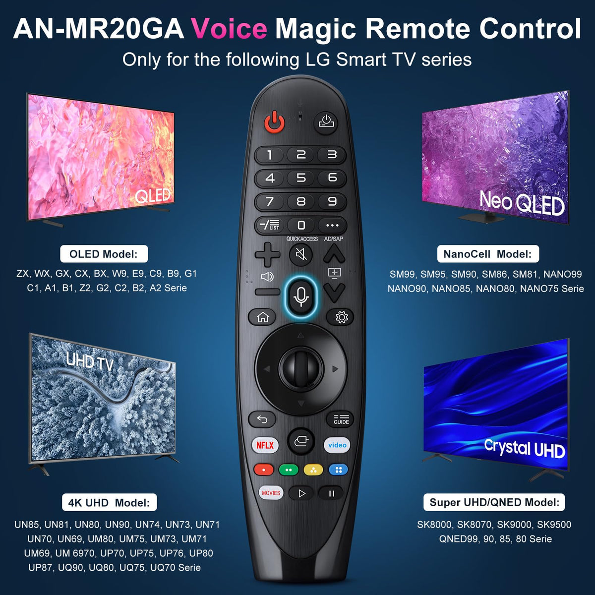 Universal Remote Control Replacement for LG All Smart TV