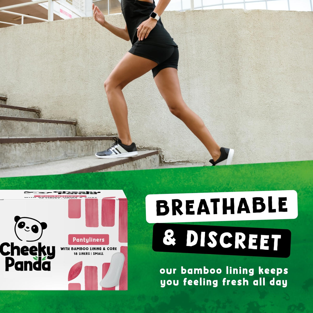 The Cheeky Panda Organic Sanitary Towels for Women – Heavy Flow – 12 Organic Pads Per Pack - with Bamboo Pads and Core