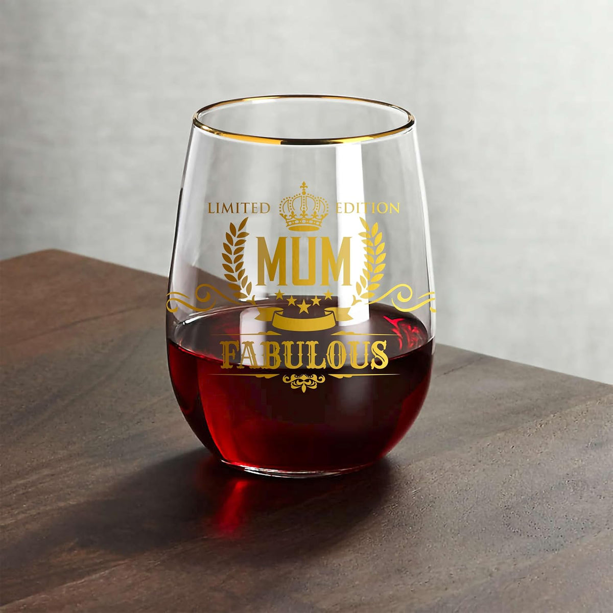 CROWNLY CRYSTAL® Gifts for Mum Personalised Glass Birthday Gift Mothers Day Presents from Daughter or Son Gifts for Mummy Popular Gift for Her