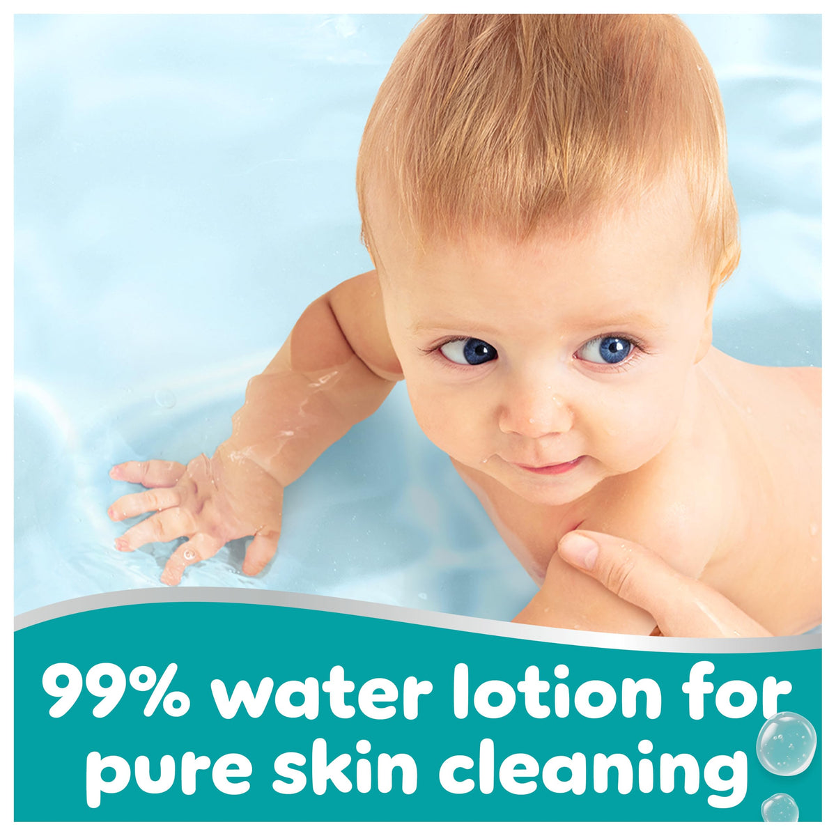 Pampers 99% Water Baby Wipes, 720 Count