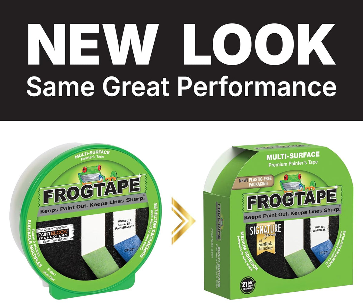 Frog Tape Green Multi Surface Painters Masking Tape, Indoor Painting and Decorating For Sharp Lines and No Paint Bleed 24mm x 55m