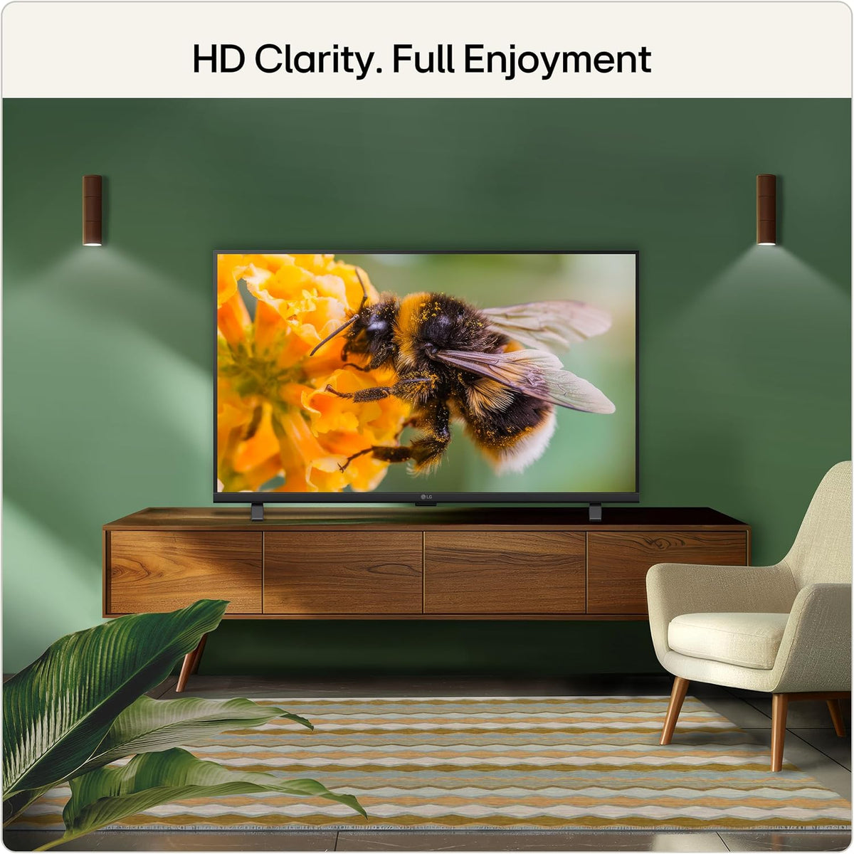 LG LED AI LB650B 32 inch HD Smart TV - 32LB650B6LA (α5 AI Processor Gen9, 60Hz, HDR10, Google Cast, Apple AirPlay 2) [Model year 2026]