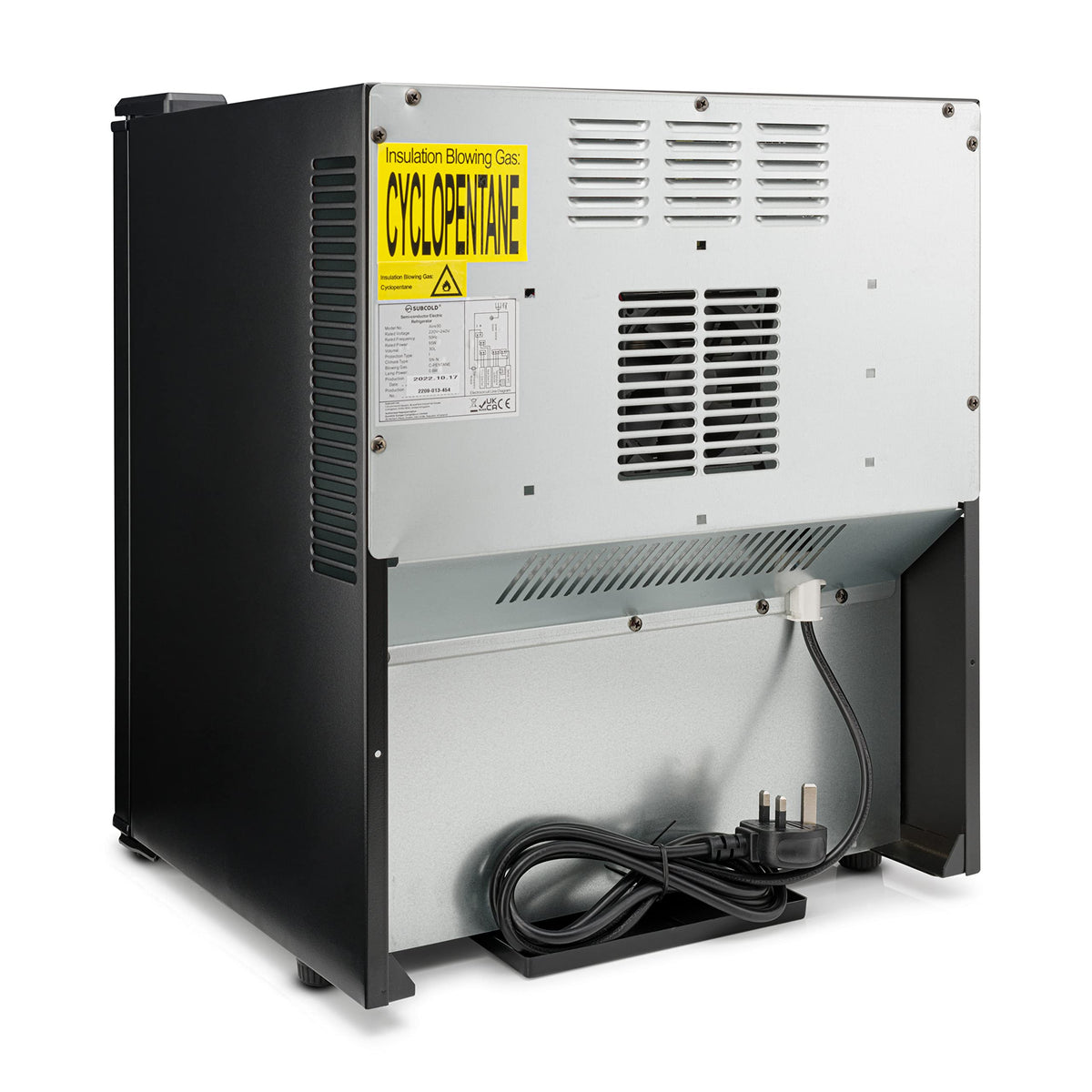 Subcold Aire20-G Mini Fridge | 20L | Frost-Free | Glass Door | LED