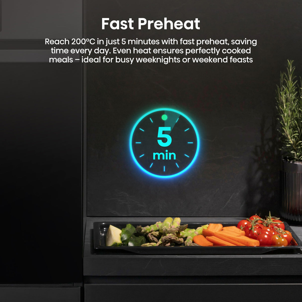 Hisense BI62020ABGUK - Built-in 60L Electric Single Oven - Black - 530x595x595 mm (DxWxH) - A Rated, Extra Large