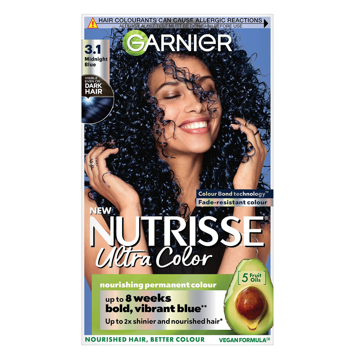 Garnier Nutrisse Ultra Color Permanent Hair Dye, 4.15 Iced Coffee Brown