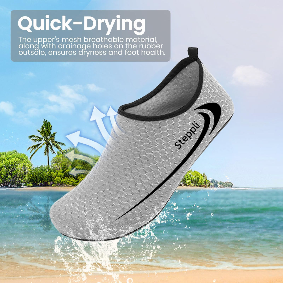 Steppli Water Shoes Swim Aqua Shoes for Men Women