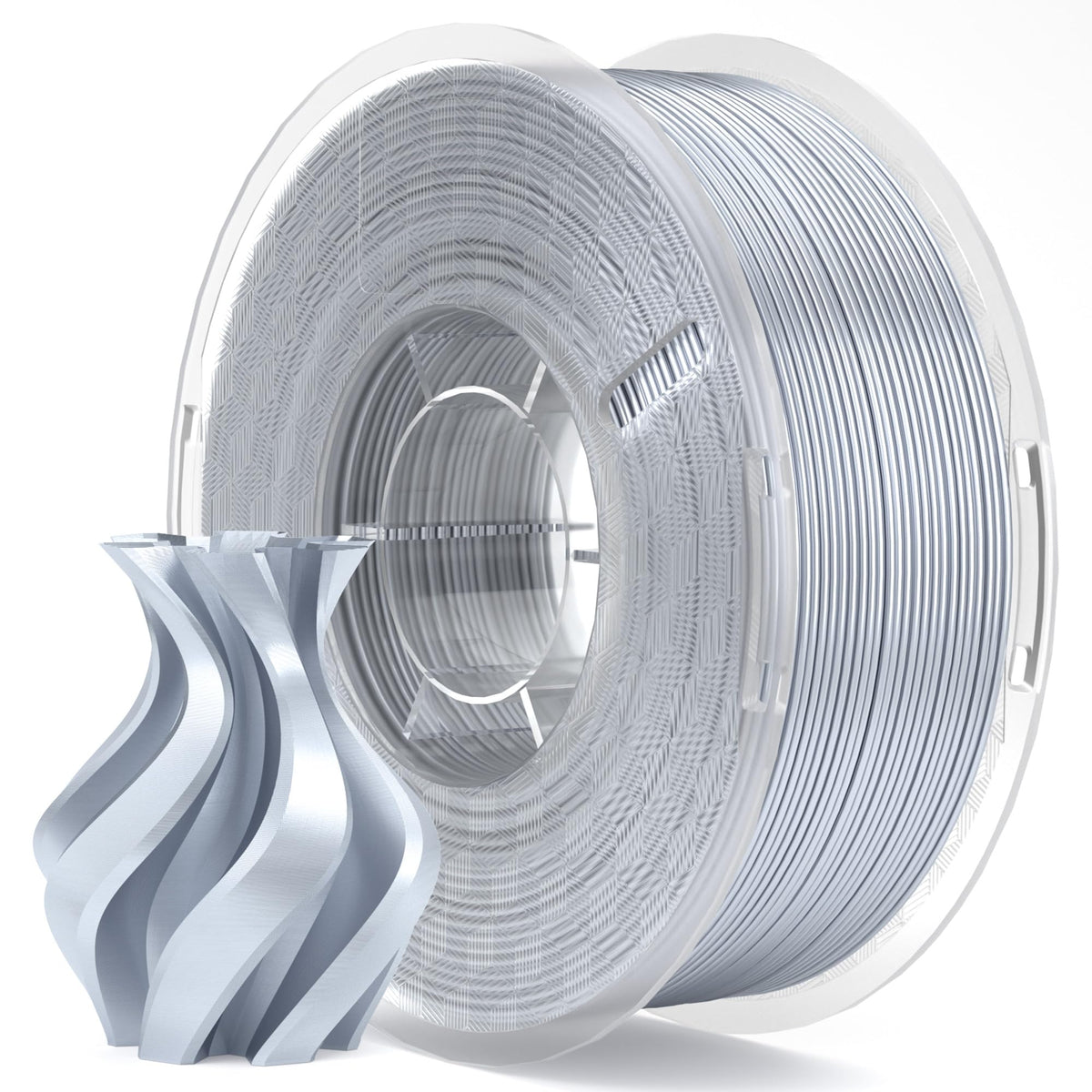 ELEGOO Silk PLA Filament 1.75mm Blue Purple 1KG, Shiny Dual Colours 3D Filament Dimensional Accuracy +/- 0.05mm, 1kg Spool(2.2lbs) Fits for Most FDM 3D Printers