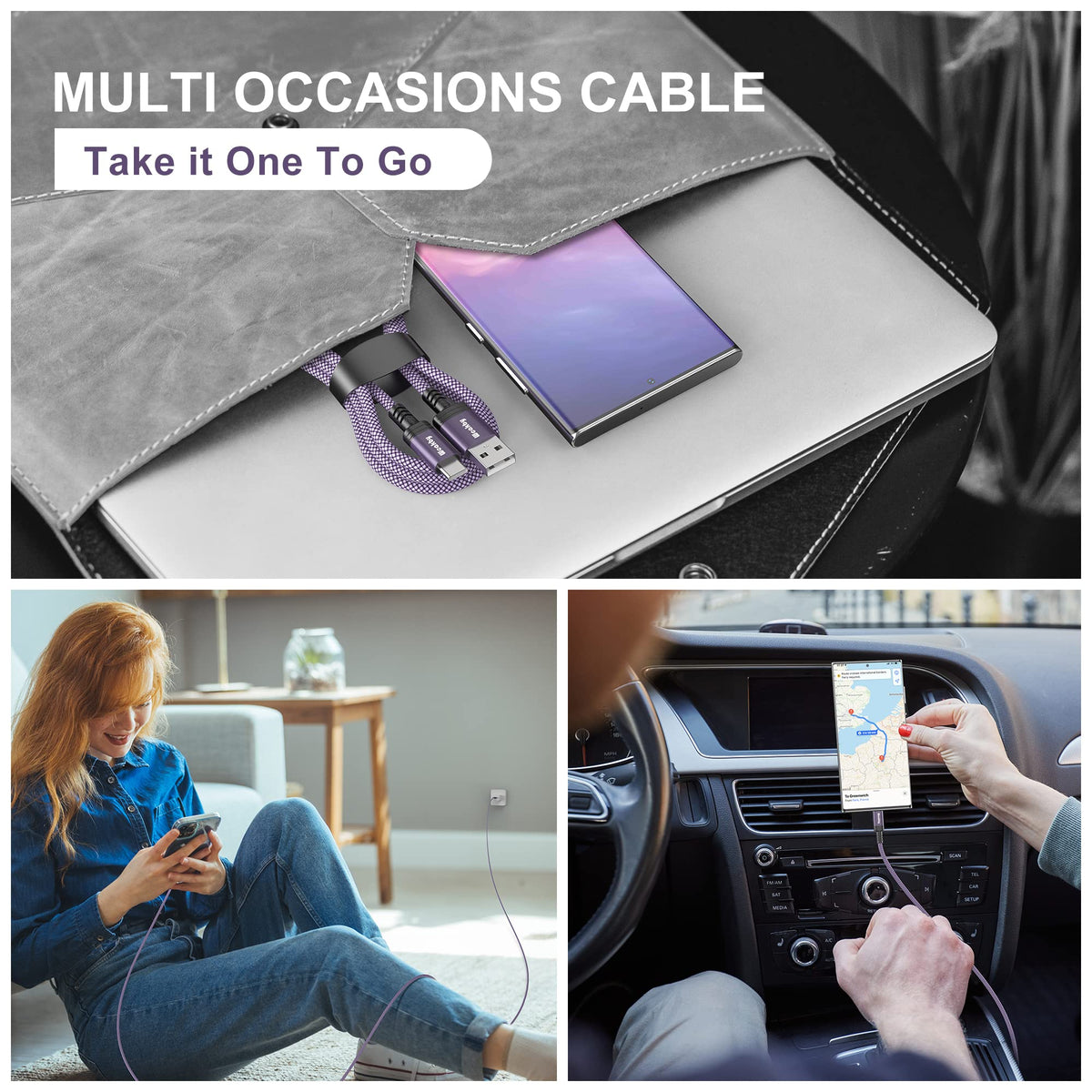 Samsung Charger Cable fast charge 4 Pack 1M+1M+2M+2M USBC to USB Cable for Samsung S23 iPhone 15 Pro Max Plus Switch PlayStation 5 Google Pixel 7 Pro Huawei etc.