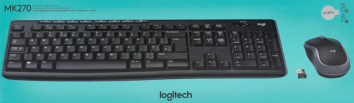 Logitech MK270 Wireless Keyboard and Mouse Combo for Windows