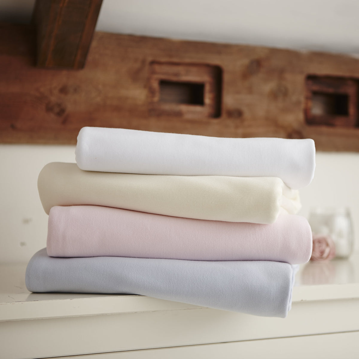 Clair de Lune 2 Pack Jersey Cotton Cot Bed Sheets 70 x 140 cm (Pink)