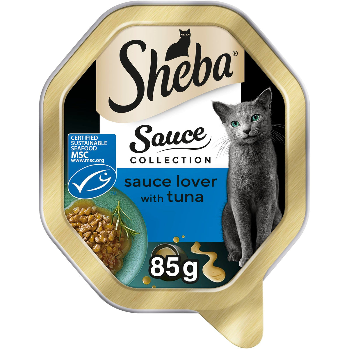 SHEBA Sauce Lover Cat Food Trays Mixed Collection 32 x 85 g