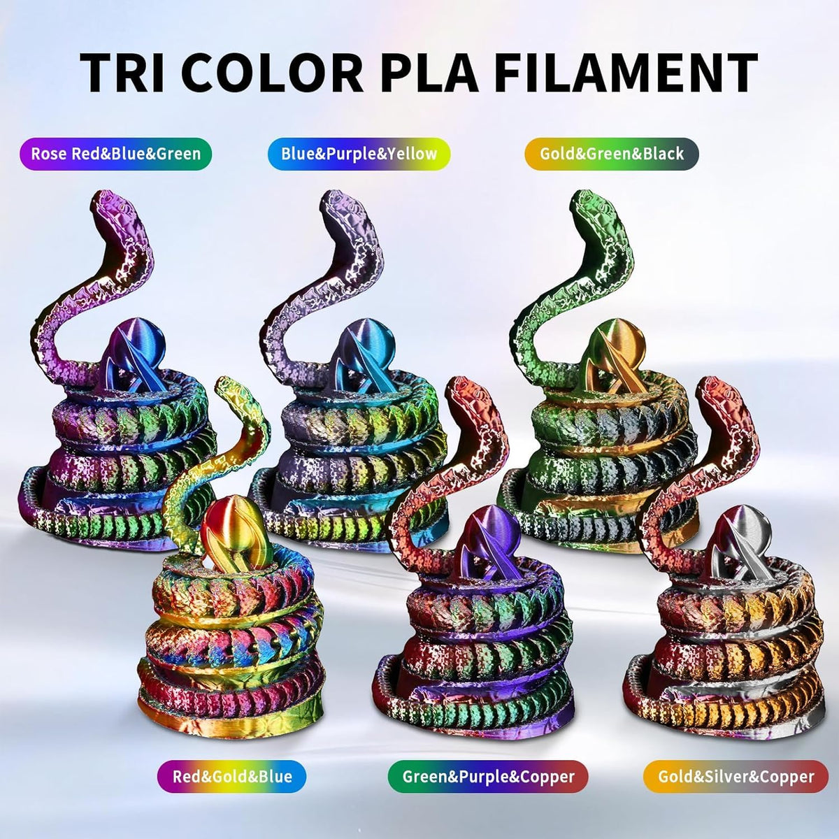 YOUSU 3D Printer Filament Bundle,Glow in The Dark Filament Multicolor,PLA Filament 1.75 mm,Green, Blue,Purple and Rainbow Accuracy +/- 0.03 mm,250g X 4 Pack