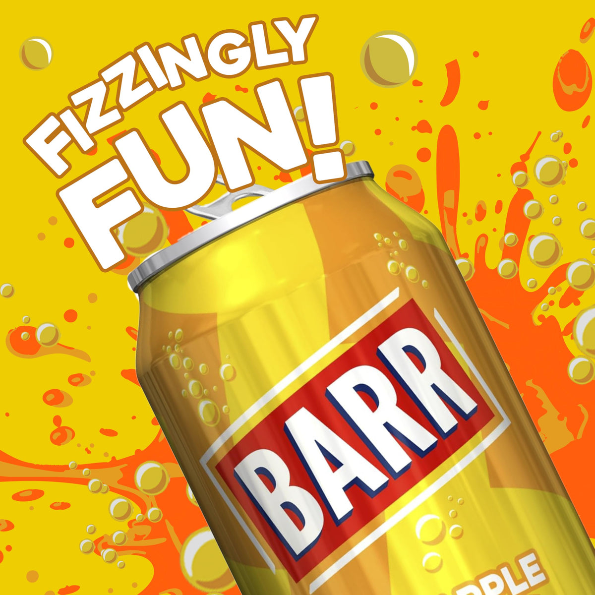 Barr Cream Soda Zero Sugar Sparkling Soft Drink, 24 Pack, 330ml Cans