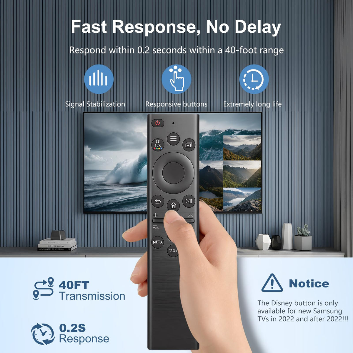 Universal Remote for LG TV Remote Control (All Models) Compatible with All L G LED OLED LCD UHD HDTV HDR Webos 4K 8K Smart TV with Netflix,Video,L G Channels Button,Disney Plus