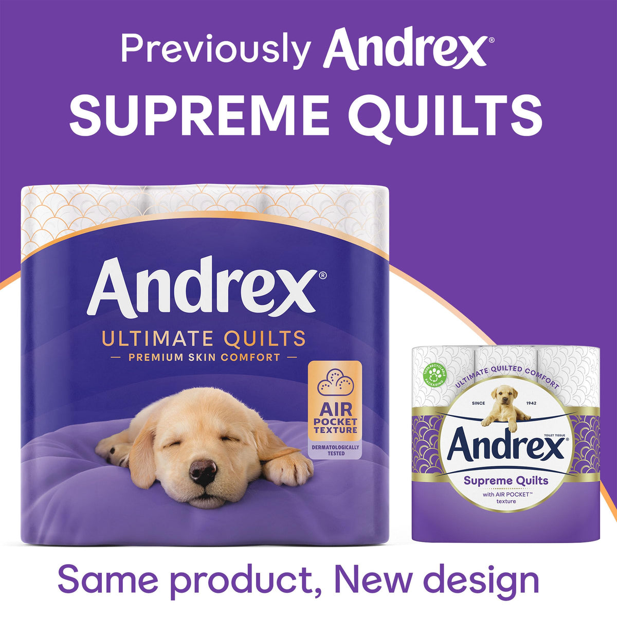 Andrex Ultimate Quilt Toilet Roll - 24 Toilet Rolls, 3-Ply, Bulk Buy