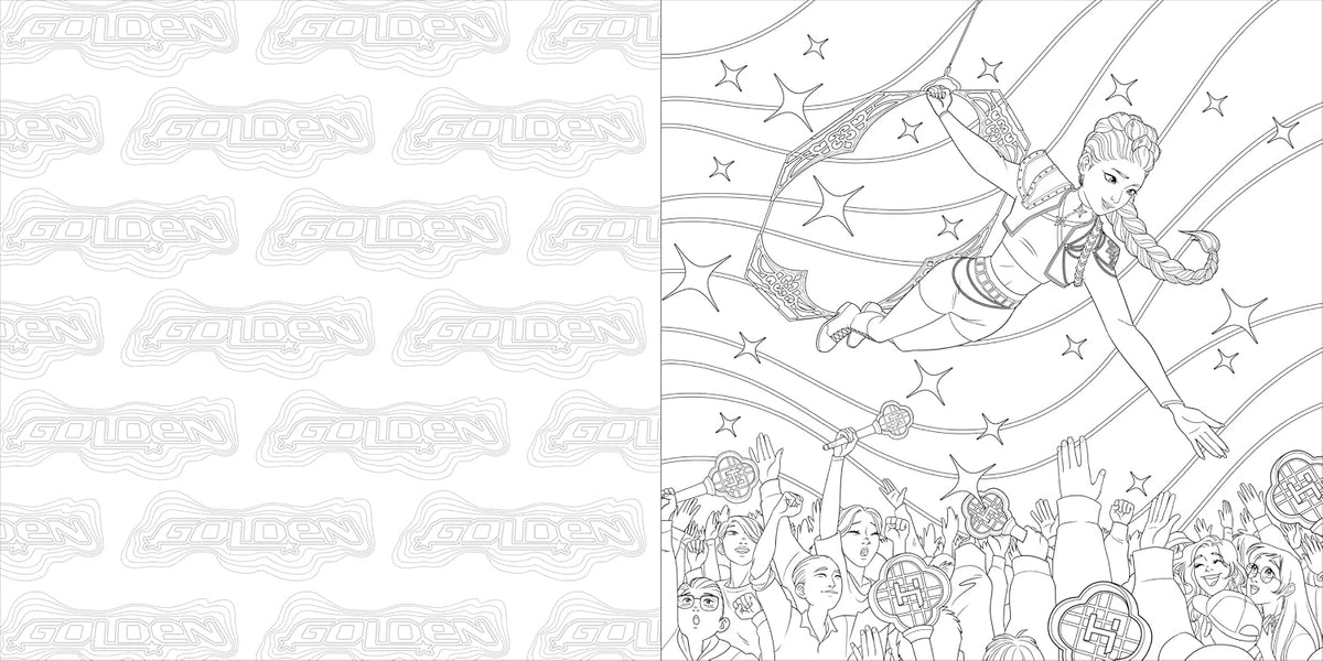 KPop Demon Hunters: The Official Deluxe Colouring Book