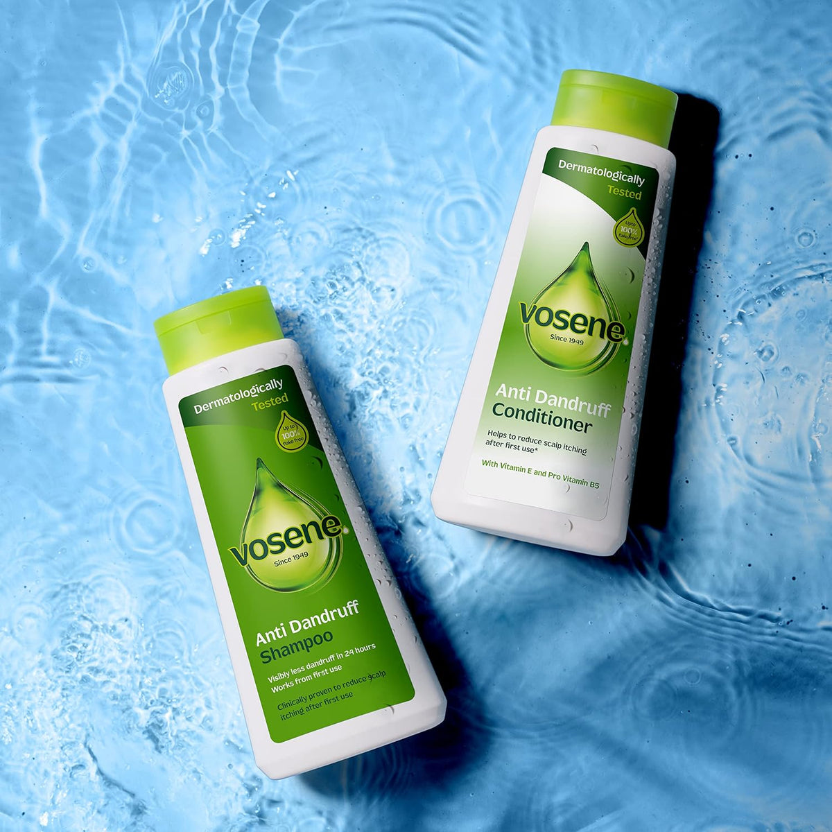 Vosene Anti-Dandruff Shampoo 300ml Reduces Dandruff & Scalp Itch, Daily Use