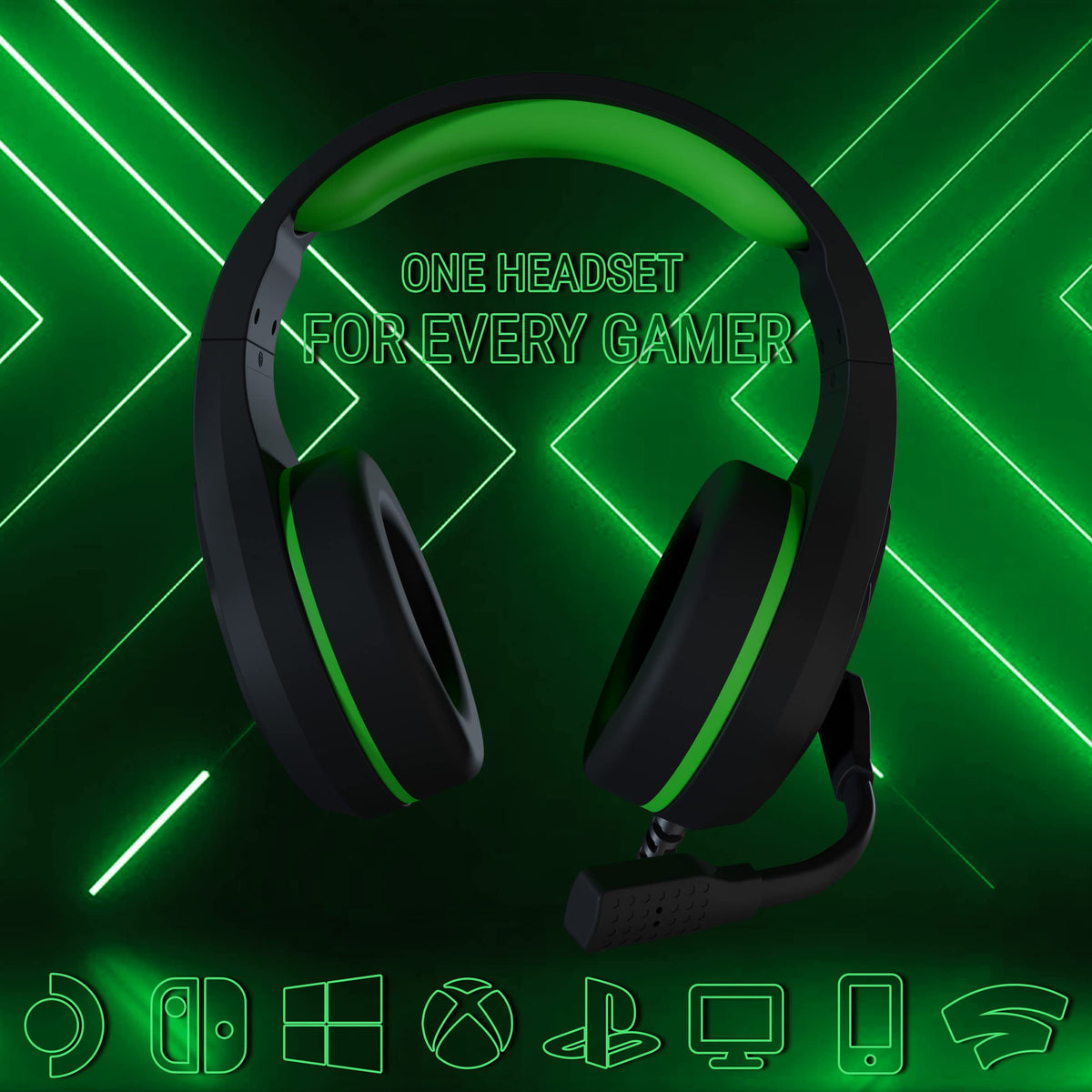 Orzly Gaming Headset for PC and Gaming Consoles compatible with PS5, PS4, XBOX SERIES X | S, XBOX ONE, Nintendo Switch & Steam Deck with noise cancelling mic - RXH-30 Siberia Edition