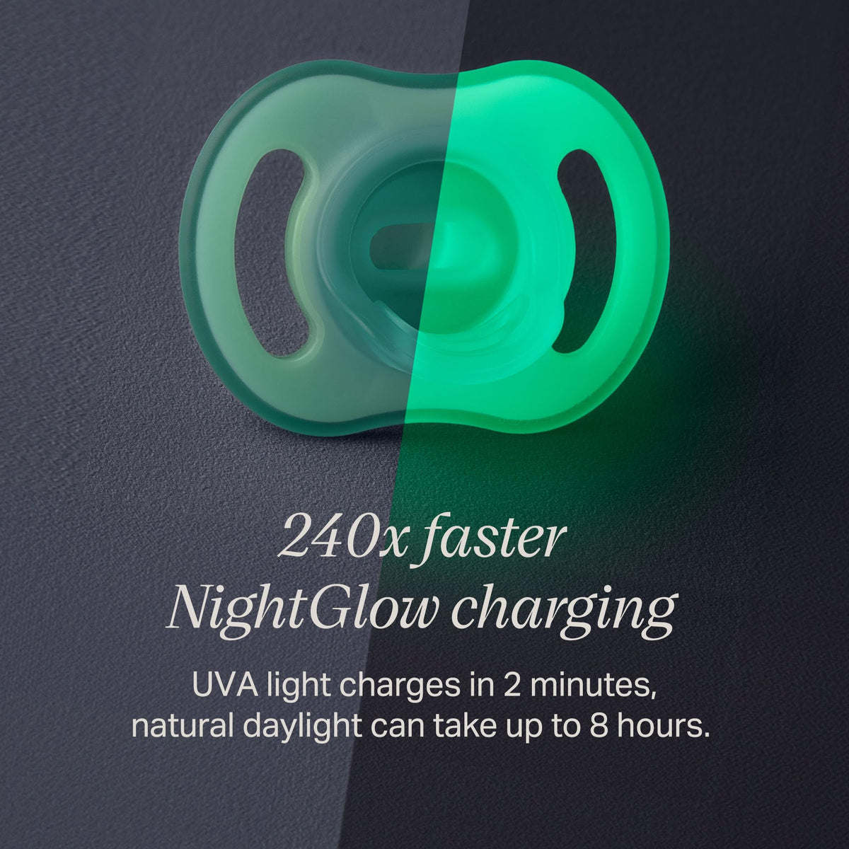 Tommee Tippee Ultra-Light StayPut Night Glow Soother 0-6m Pack of 2