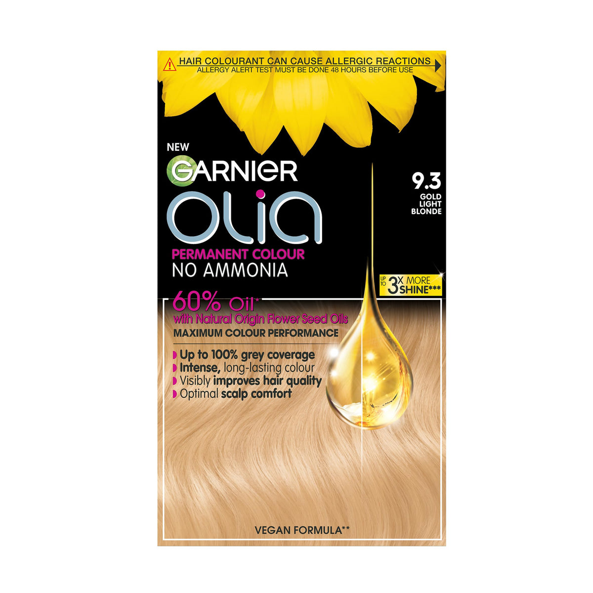 Garnier Olia Luminous Long-Lasting Permanent Hair Colour, 5.0 Brown