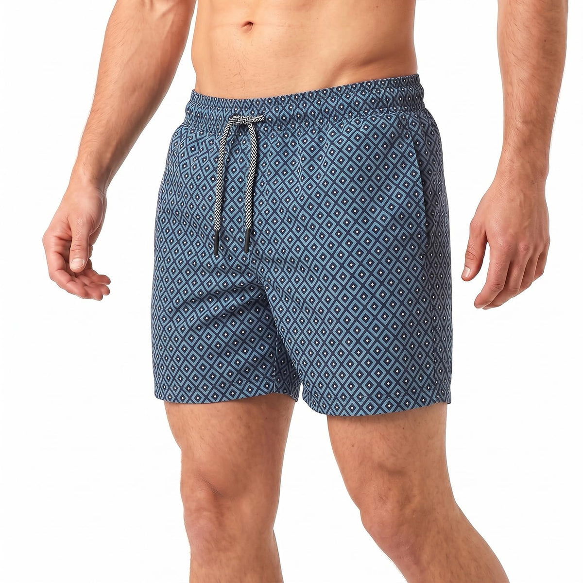RIPT Men’s Quick Dry Swim Shorts Mesh Lining Drawstring UV 50 Beach Trunks