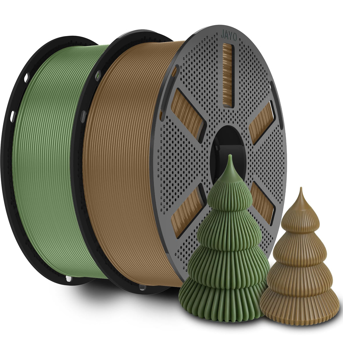 JAYO PLA 3D Printer Filament 1.1KG Black, PLA Filament 1.75mm, Dimensional Accuracy +/- 0.02mm, Neatly Wound Filament, Fits Most FDM Printer.