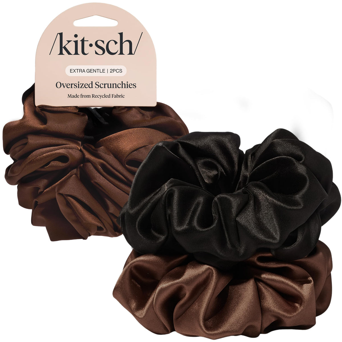Kitsch Satin Scrunchies for Women 3pcs - Garden Bouquet