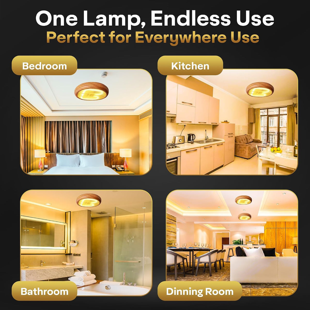 Quebec 16W 2D Square 2-Pin GR8 Cap Compact Fluorescent Lamp, Warm White 3500K, Non-Dimmable CFL Light Bulb, Energy Class A, AC 230V, DD Flat Butterfly Bulb for Flush Mount Ceiling Lighting, 8000 Hours