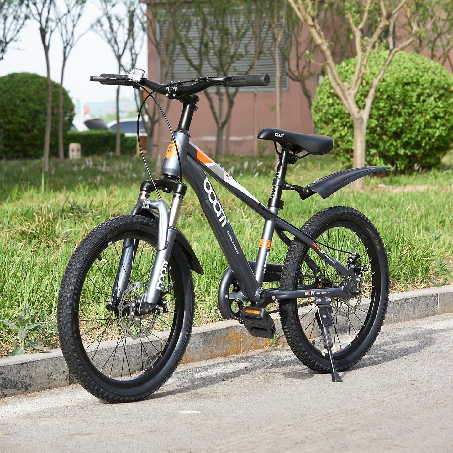 LSBIKE Kids Mountain Bike with Front Suspension & Disc Brakes — 18"/20"/22" | Ages 5-13