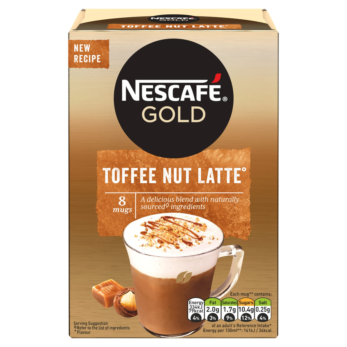 NESCAFÉ Latte Instant Coffee Sachets - 72 x 18g
