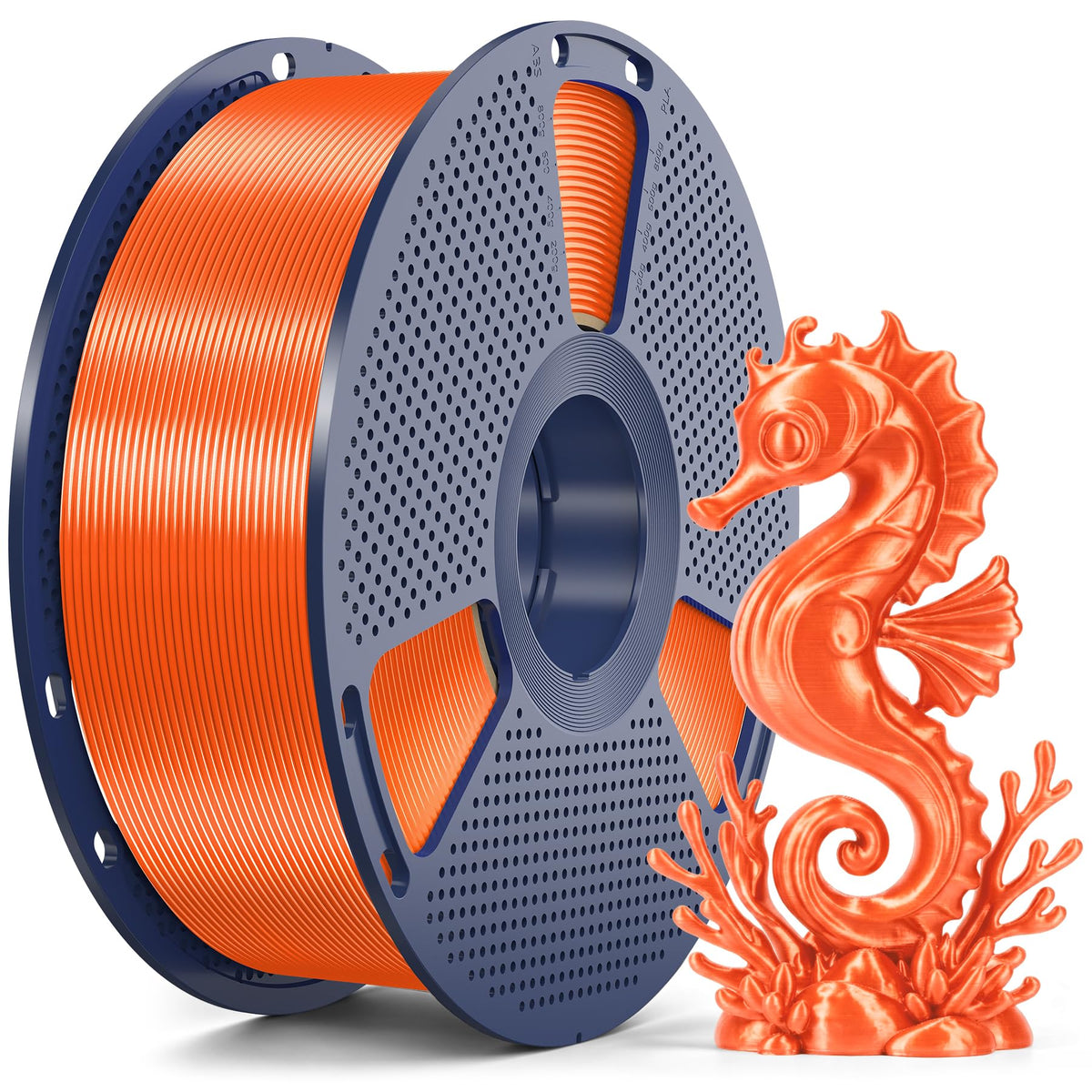 SUNLU 4KG Silk 2.0 PLA Filament 1.75, Gold+Silver+Titanium Steel+Copper Red
