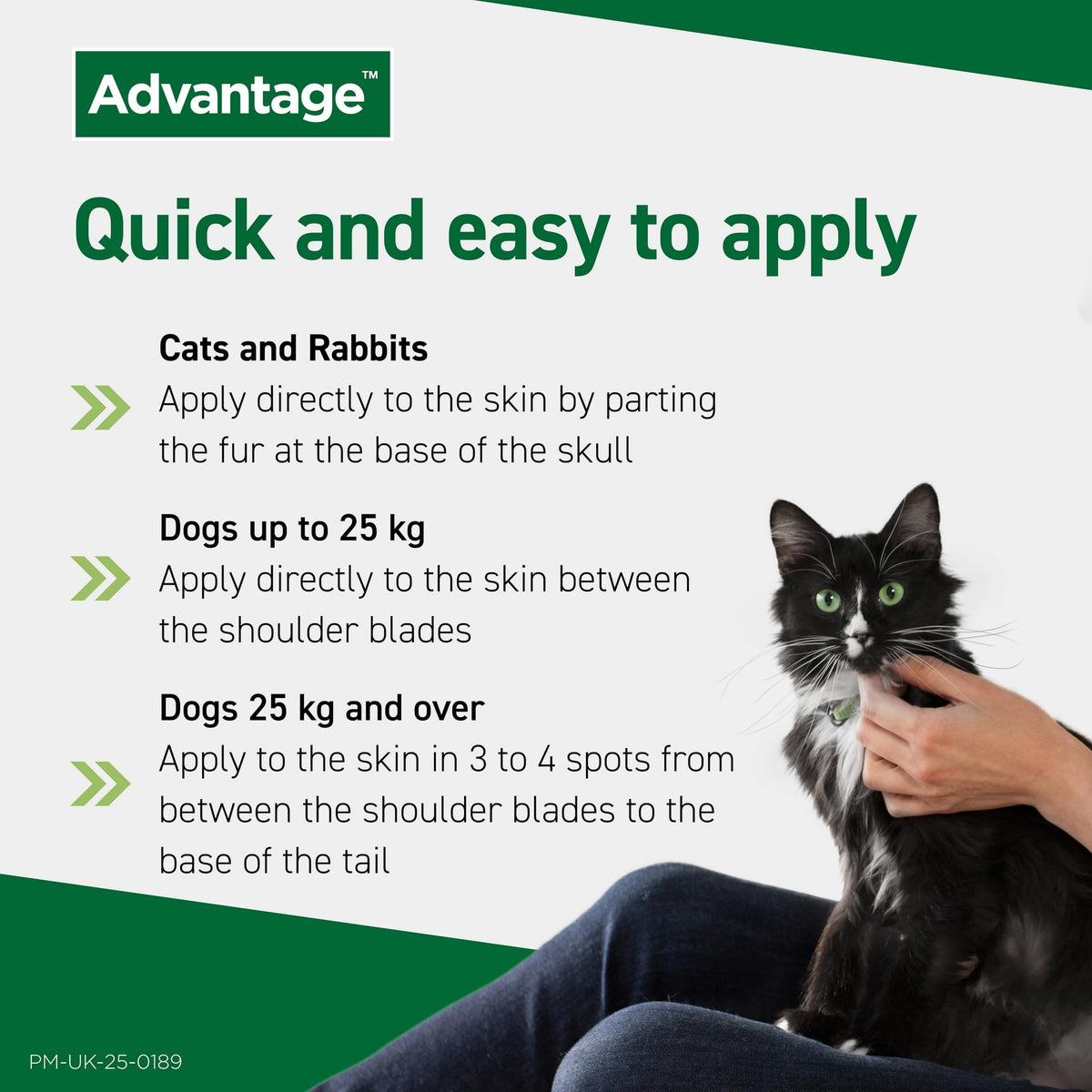 Advantage Spot On Flea Treatment For Large Cats and Rabbits Over 4kg (1 pipette, 80mg), Kills Fleas Within 24 Hours, Prevents Further Infestation For Up To Four Weeks in Cats