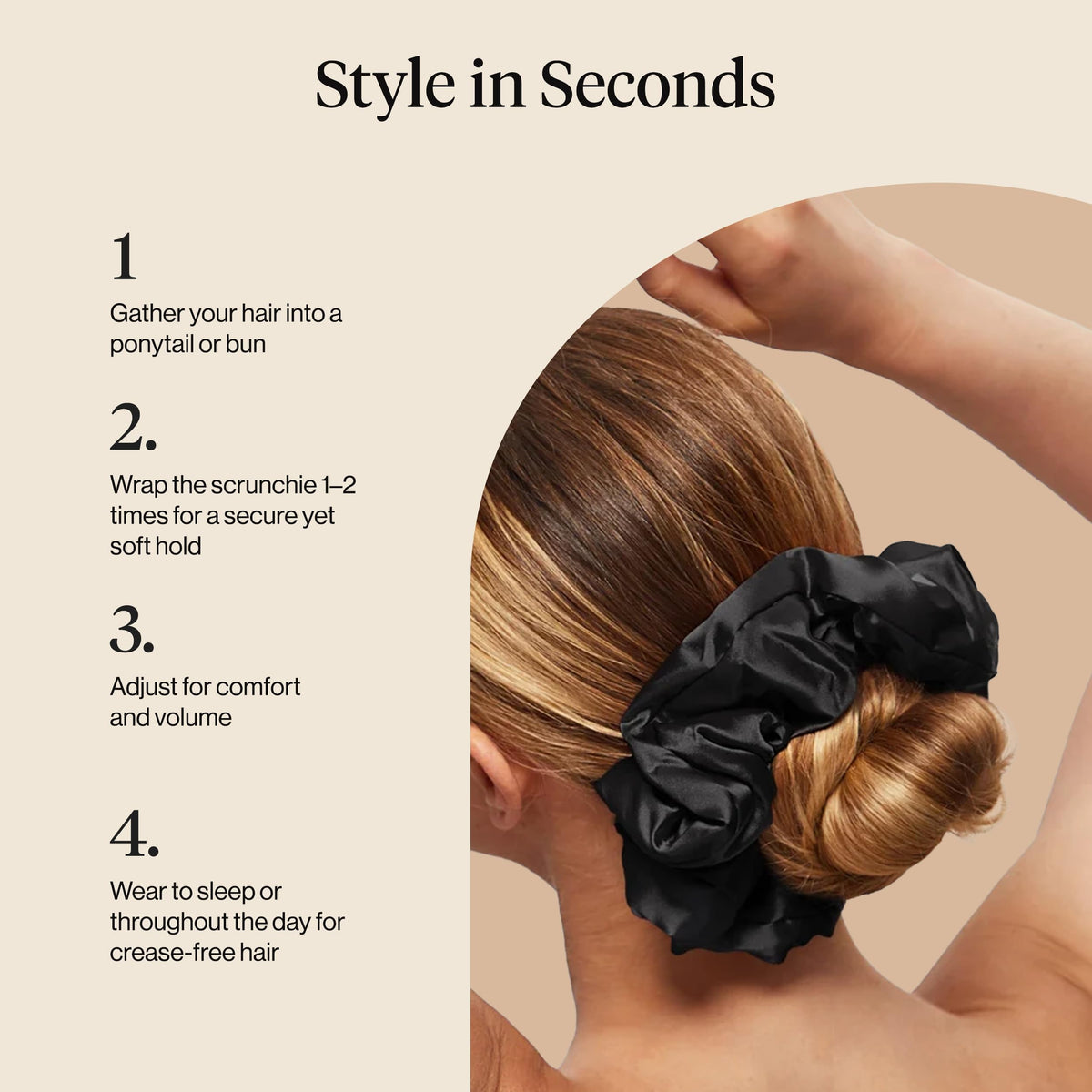 Kitsch Satin Scrunchies for Women 3pcs - Garden Bouquet