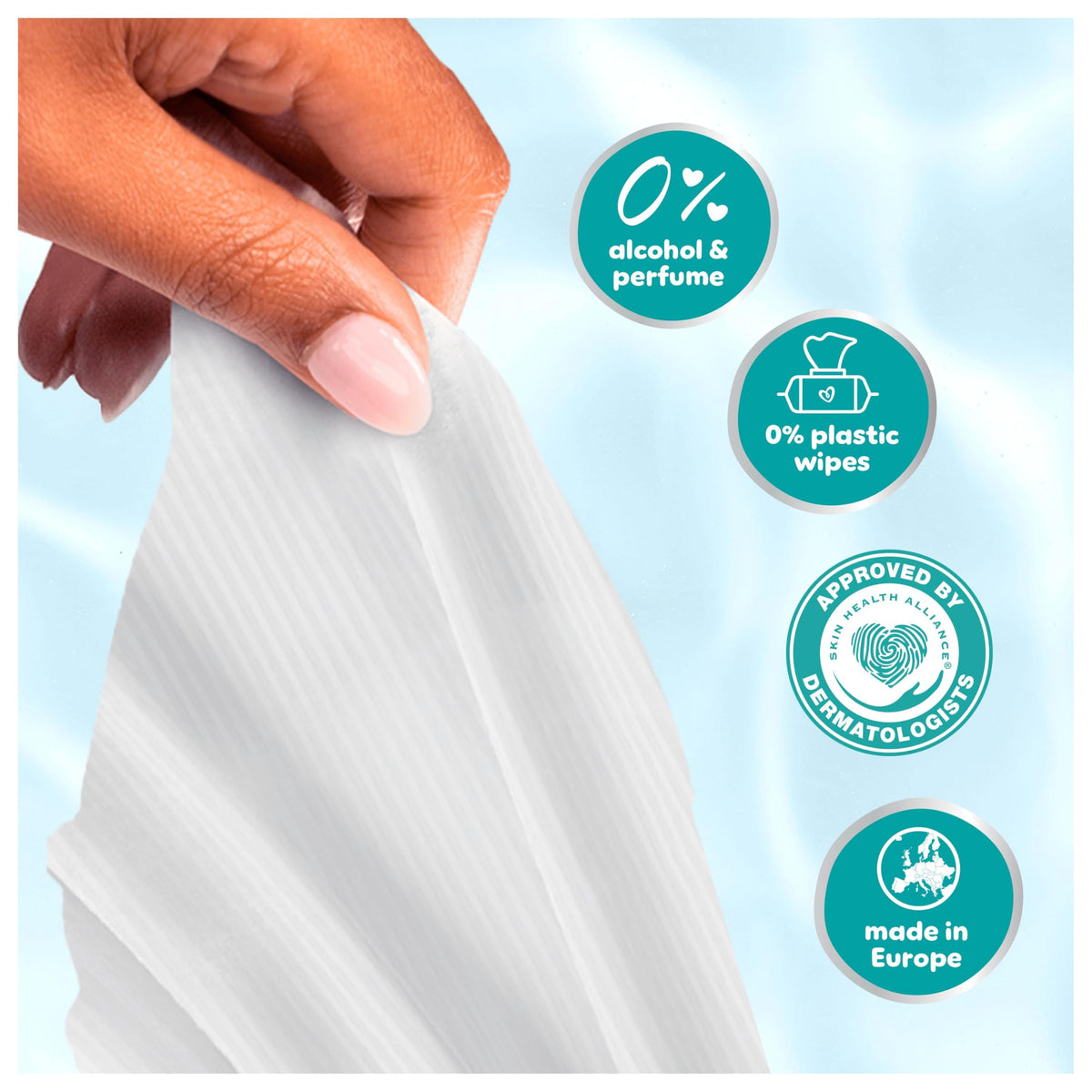 Pampers 99% Water Baby Wipes, 720 Count
