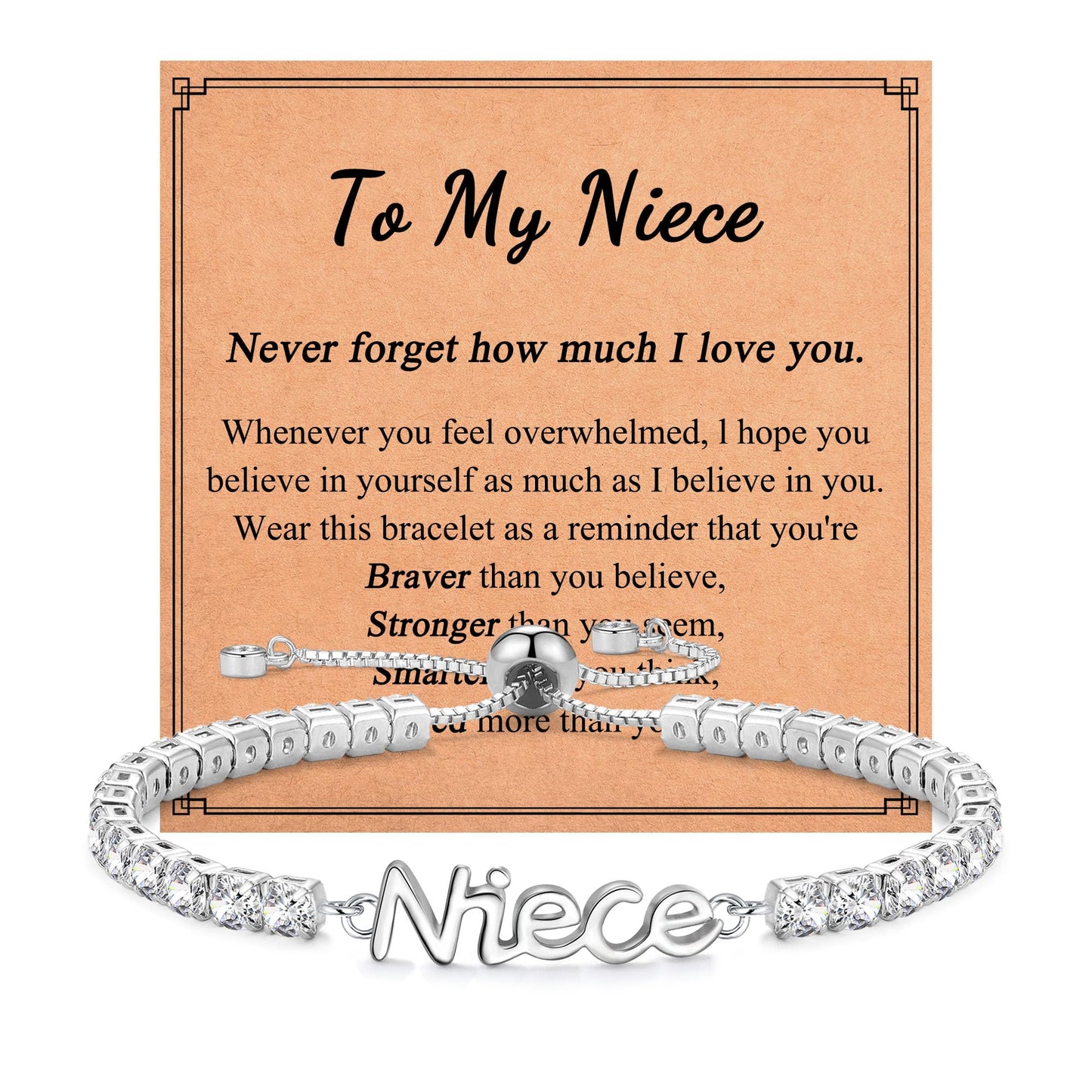 Birthday Gifts for Women Girls, Sparkling Cubic Zirconia Tennis Bracelet Gifts, Christmas Mothers Day Graduation Presents for Her