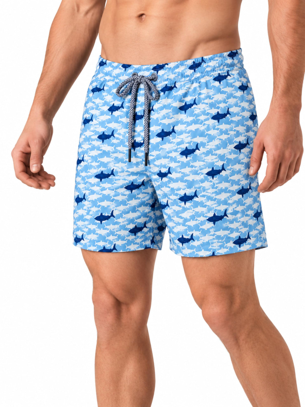RIPT Men’s Quick Dry Swim Shorts Mesh Lining Drawstring UV 50 Beach Trunks